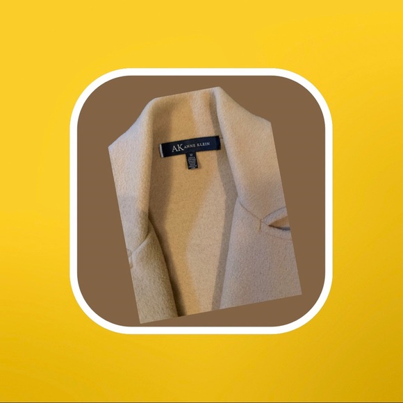 Anne Klein camel colored wool jacket size M - Picture 2 of 4